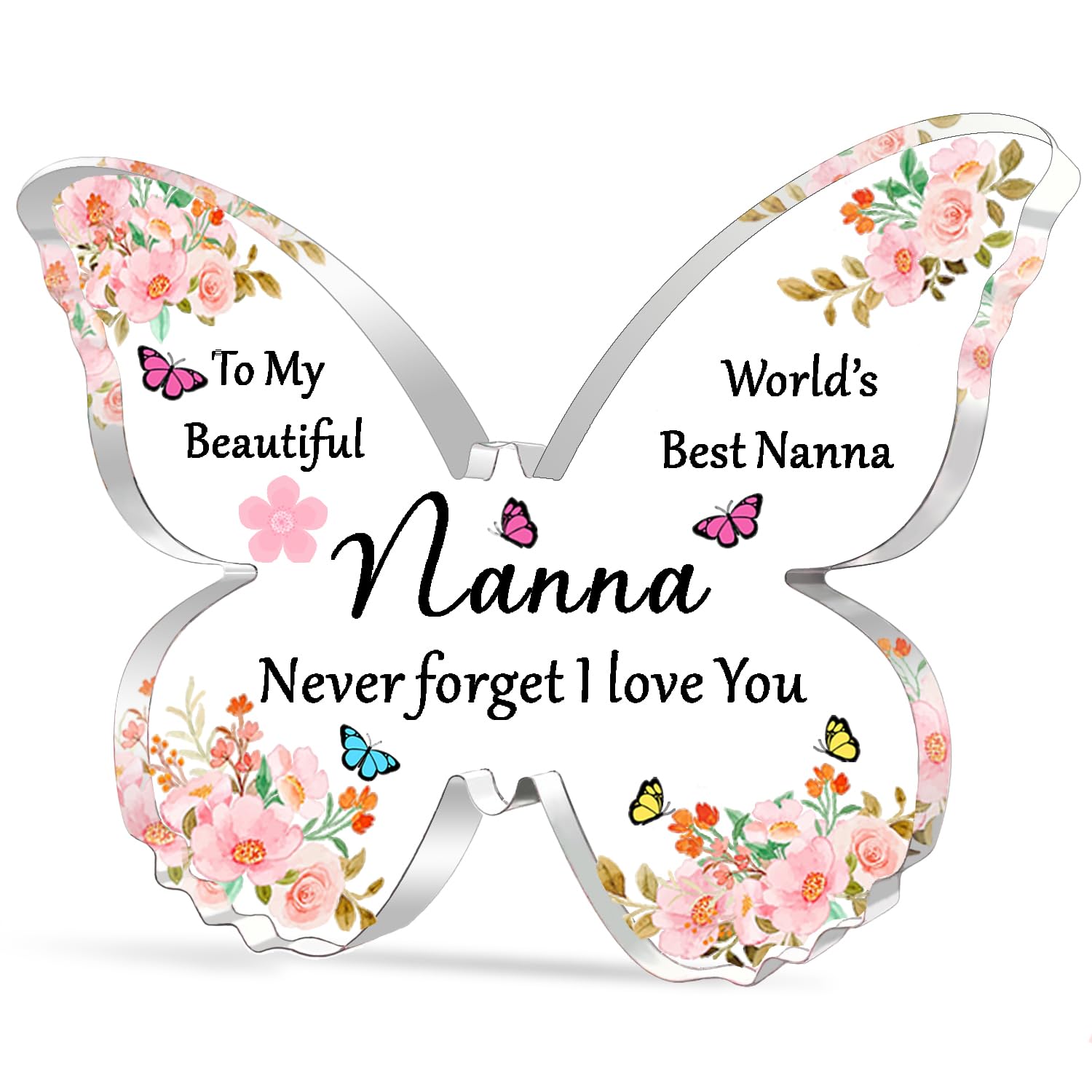 FMCC Nanna Gifts Acrylic Plaque Nan Birthday Gifts Best Nanna Gifts Christmas Presents for Nanna Mothers Day World's Best Nanna