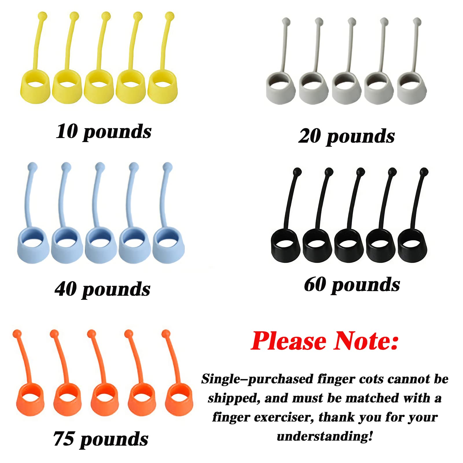 Attrezzo per l'allenamento dei polsi, Esercitatore for estensori della mano(40ibs)