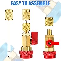 Vista 5 de R134A R1234YF Herramienta de núcleo de válvula 35 piezas de aire acondicionado núcleo de válvula Schrader Refrigeración Núcleo de válvula Schrader 3