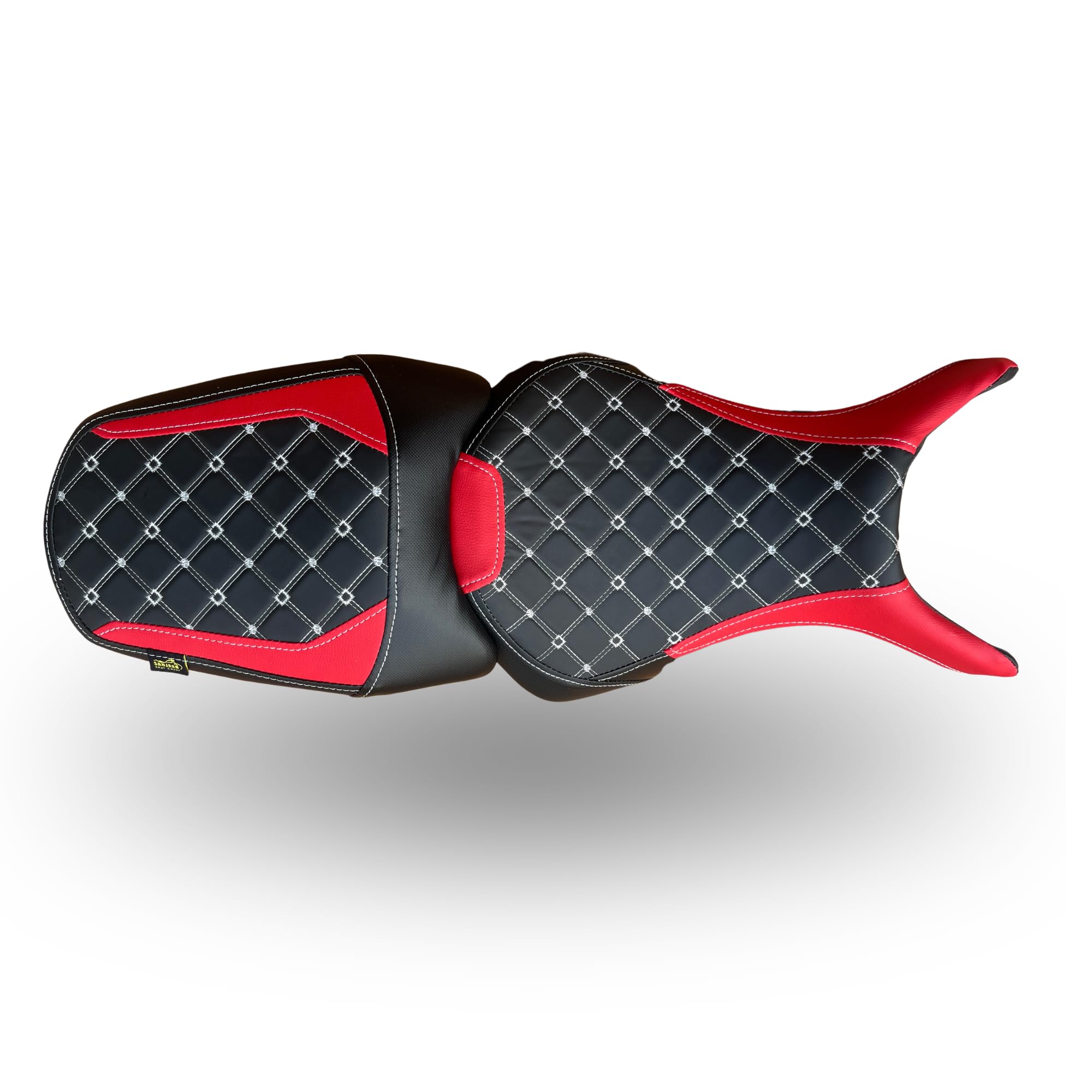 Custom Seat Cover of Pulsar N160 Split Seat Cover with Foam SND Diamond Cut Design with Permium Look-image-38