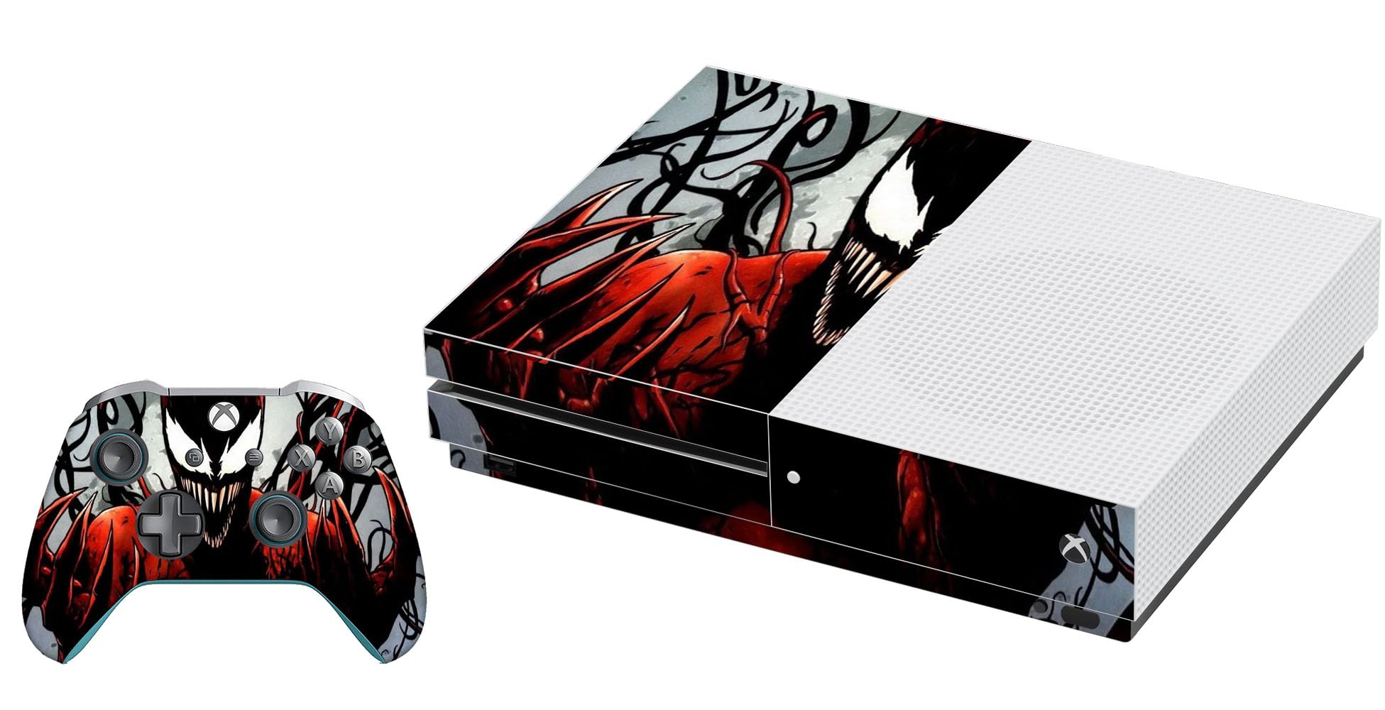 GADGETS WRAP Printed Vinyl Skin Decal Wrap for Xbox One S - Venom Dark-picture-32
