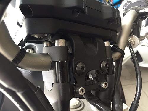 Miniatura 6 de MT07  Elevadores para Manillar de Yamaha MT07 Motocicletas - 0.984 in arriba - Negro