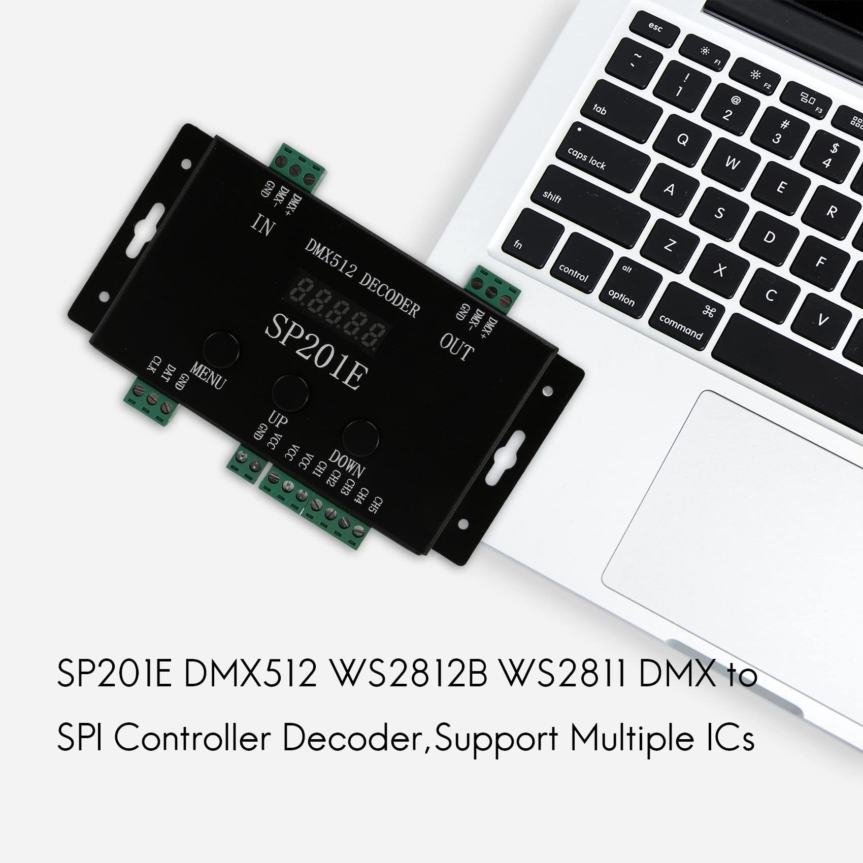 SP201E DMX512 WS2812B WS2811 da Decoder Controller Un SPI, Supporto di più Circuiti Integrati