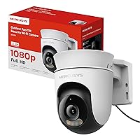 MERCUSYS MC500 Telecamera WiFi Esterno FHD, Videocamera Sorveglianza 360°