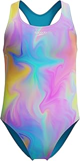 Speedo Girls' Swimsuit One Piece Closed Racerback