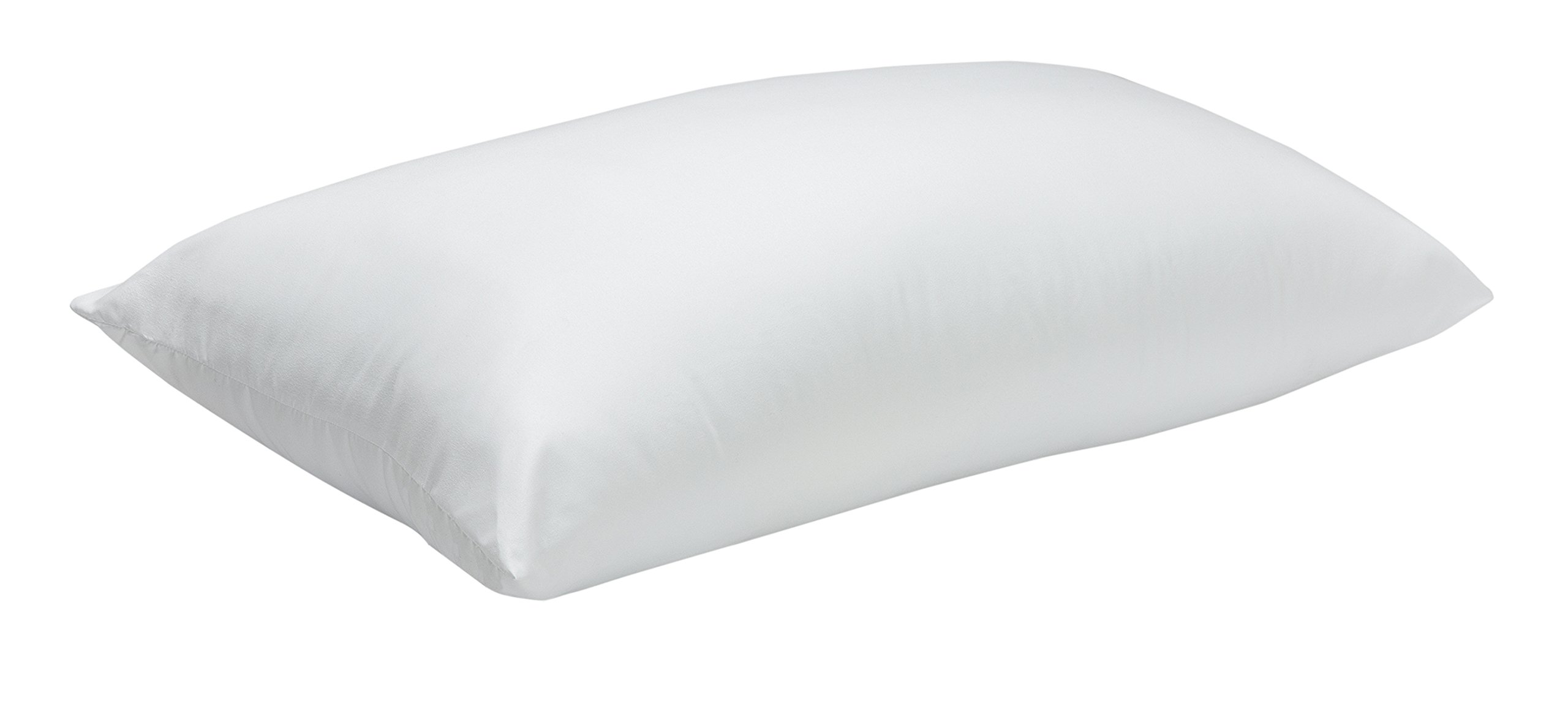 Pikolin Home - Almohada De Fibra con Tratamiento Aloe Vera, Firmeza Baja, 40X135Cm (Todas Las Medidas) + - Funda De Almohada Cutí, 100% Algodón Satén, 40X135Cm (Todas Las Medidas)