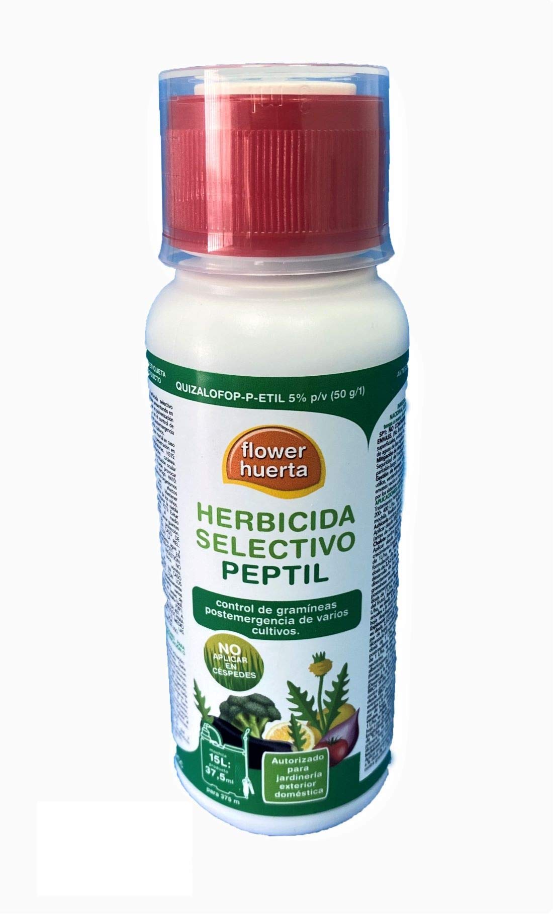 Herbicida hoja estrecha y gramíneas selectivo quizalofop Peptil 125cc. Para 60 litros de tratamiento