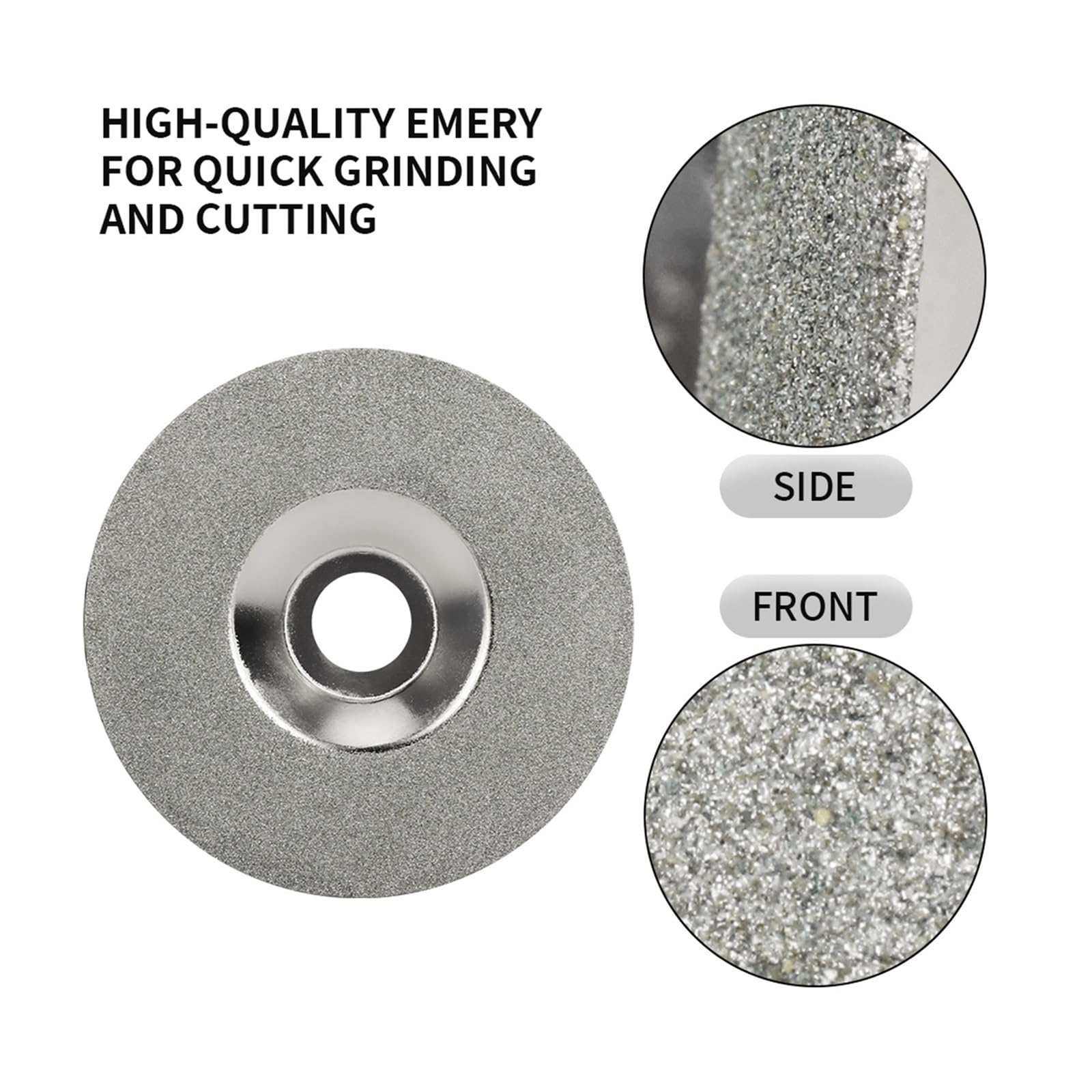 Disco da taglio diamantato elettrolitico da 125 mm Mola da 5 pollici for smerigliatrice angolare Taglio in giada di vetro Lucidatura Lama for sega fai-da-te(2 pcs)