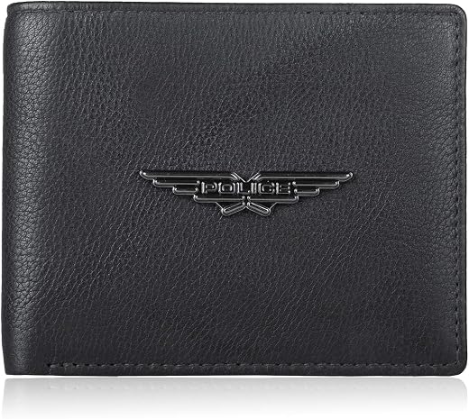 Police Branded Wallet for Men Leather Original | Premium Slim Wallet for Men Stylish Money Bifold Genuine Leather Gents Pu...