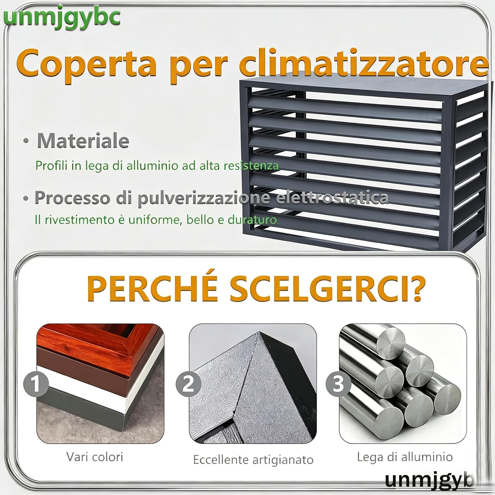 Copri condizionatore da esterno Bianco 100×50×70 (1.5P) - Copertura per condizionatore, bidoni spazzatura e pompe piscina - Resistente al sole e alla pioggia