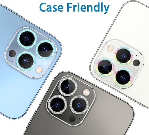 Miniatura 7 de Paquete de 3 protectores de lente de cámara de vidrio templado Dengduoduo para iPhone 13 Pro de 6.1 pulgadas y iPhone 13 Pro Max de 6.7 pulgadas,