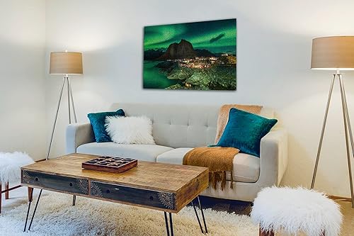 Miniatura 5 de Ravensburger Northern Lights Over Hamnoy Norway - Rompecabezas de 1000 piezas para adultos y niños a partir de 14 años, rompecabezas de paisaje