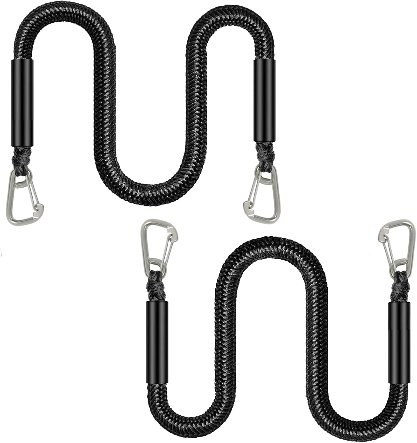 Bungee Dock Lines with Double Clips,Heavy Duty Boat Ropes