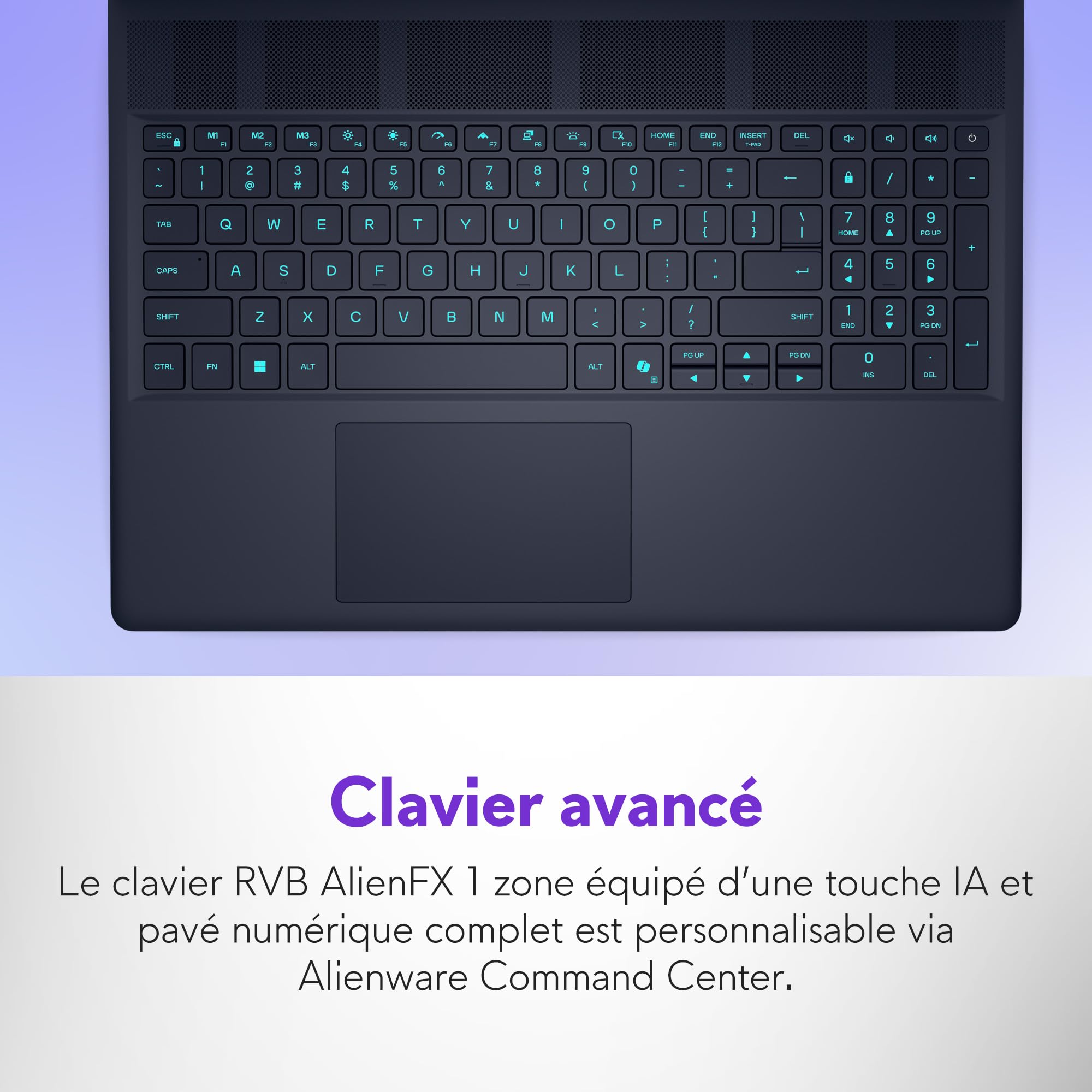 Alienware 16x Aurora PC Portable Gaming AC16251-16" WQXGA 240Hz G-Sync, Intel Core Ultra 9 275HX Series 2, NVIDIA GeForce RTX 5070, 32Go RAM, 1To SSD, Windows 11 Home, Clavier RGB AlienFX Azerty