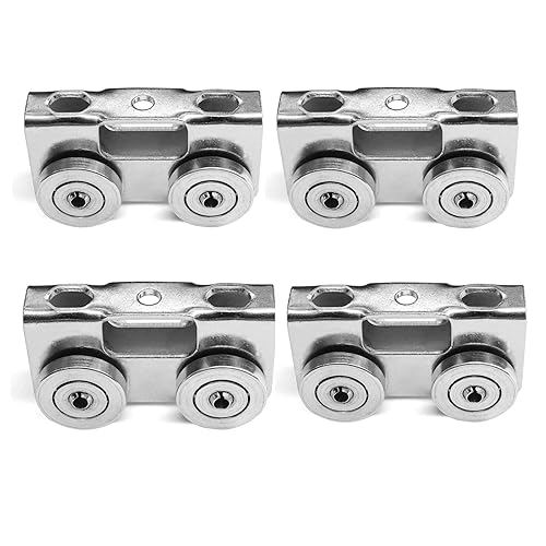 Conjunto de carrito de 4 ruedas ligero para uso con todos los canales de puntal de 1-58 pulgadas o más alto, zinc galvanizado (4)