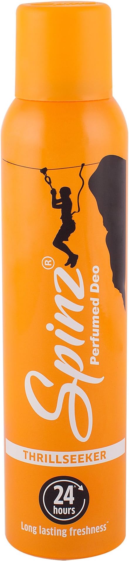 Spinz Thrillseeker Perfumed Deo with 24 Hours Long Lasting Freshness, 150 ml