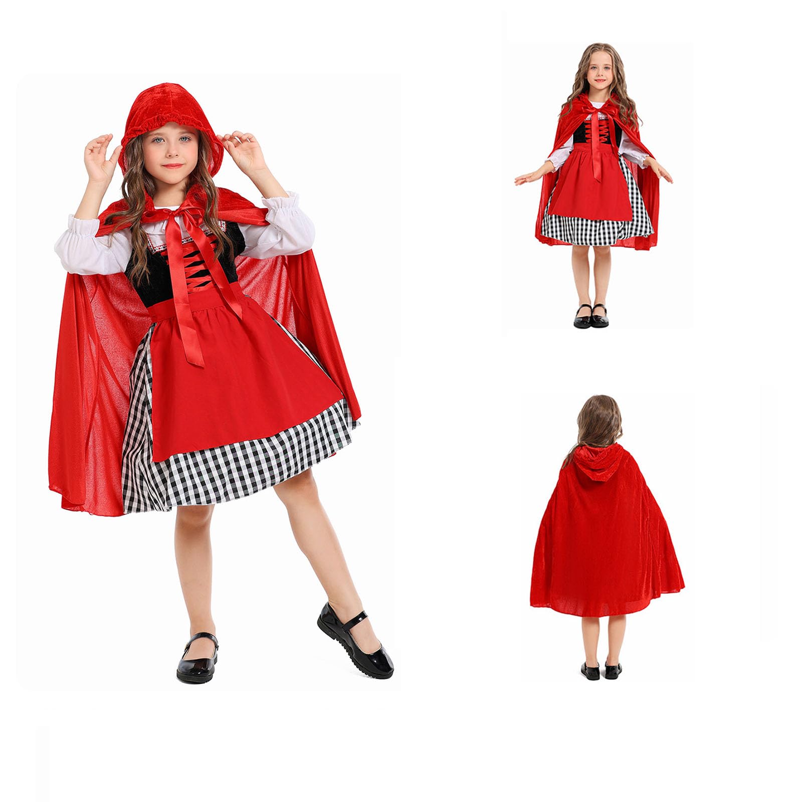 Dinghaole Cape rouge avec capuche, cape de vampire pour enfants, cape unisexe avec capuche pour Halloween, Noël (90 cm), cape d'Halloween, déguisement pour garçons et filles, accessoires de cosplay Dinghaole Cape rouge avec capuche, cape de vampire pour enfants, cape unisexe avec capuche pour Halloween, Noël (90 cm), cape d'Halloween, déguisement pour garçons et filles, accessoires de cosplay