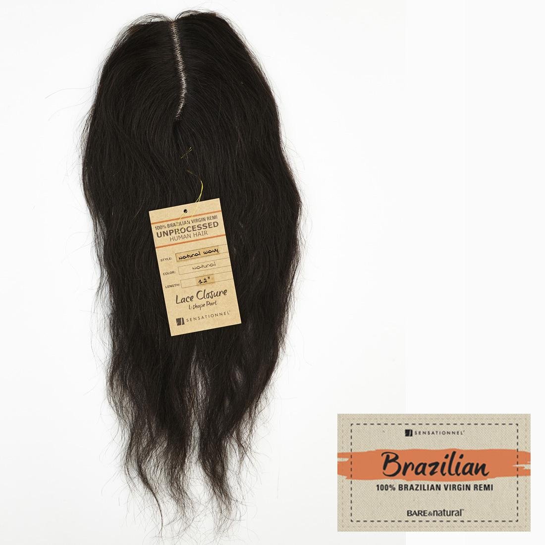 Amazon.com : Sensationnel Unprocessed Human Hair Lace Closure Brazilian  Bare&Natural (Natural Wavy, Natural Black) : Hair Extensions : Beauty &  Personal Care