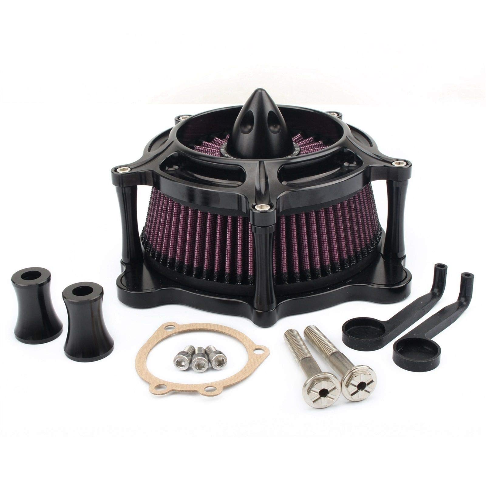 Motocyklowy filtr powietrza turbina Spike wlotowy Filtro Aire Moto, dla Harley, Touring Softail Dyna FXR 1993-2017
