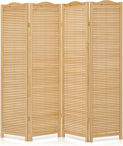 Miniatura 10 de Magshion Shoji - Divisor de habitación de pantalla de 4 paneles, separadores de habitación japoneses de 5.9 pies para separación de apartamentos y
