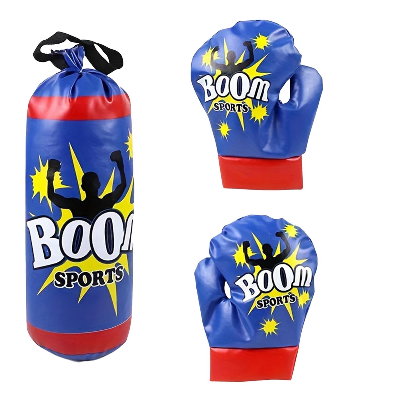 Saco de Boxeo para Niños con Guantes, Equipo de Entrenamiento de Boxeo Profesional