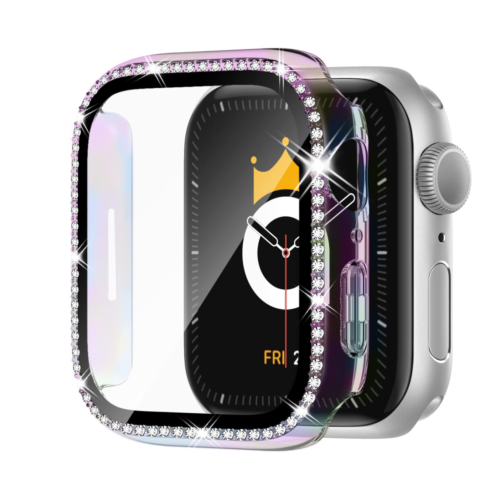 Amazon | Adepoy コンパチブル Apple Watch ケース 41mm キラキラ 