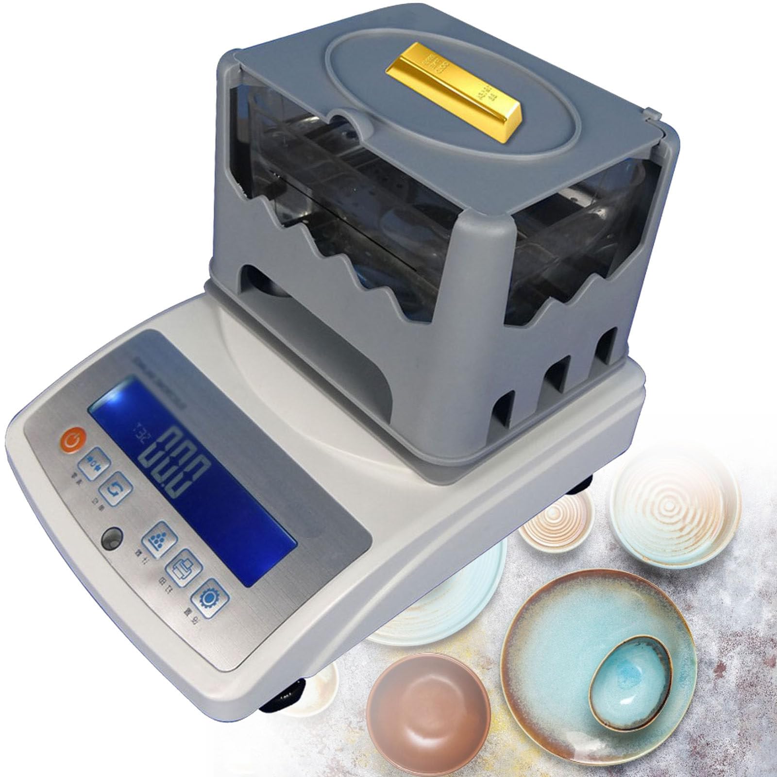 Gravímetro de Equilibrio,densímetro de sólidos Digital de Alta precisión con Pantalla LCD,para Equipos de Laboratorio industriales,1200A-220V