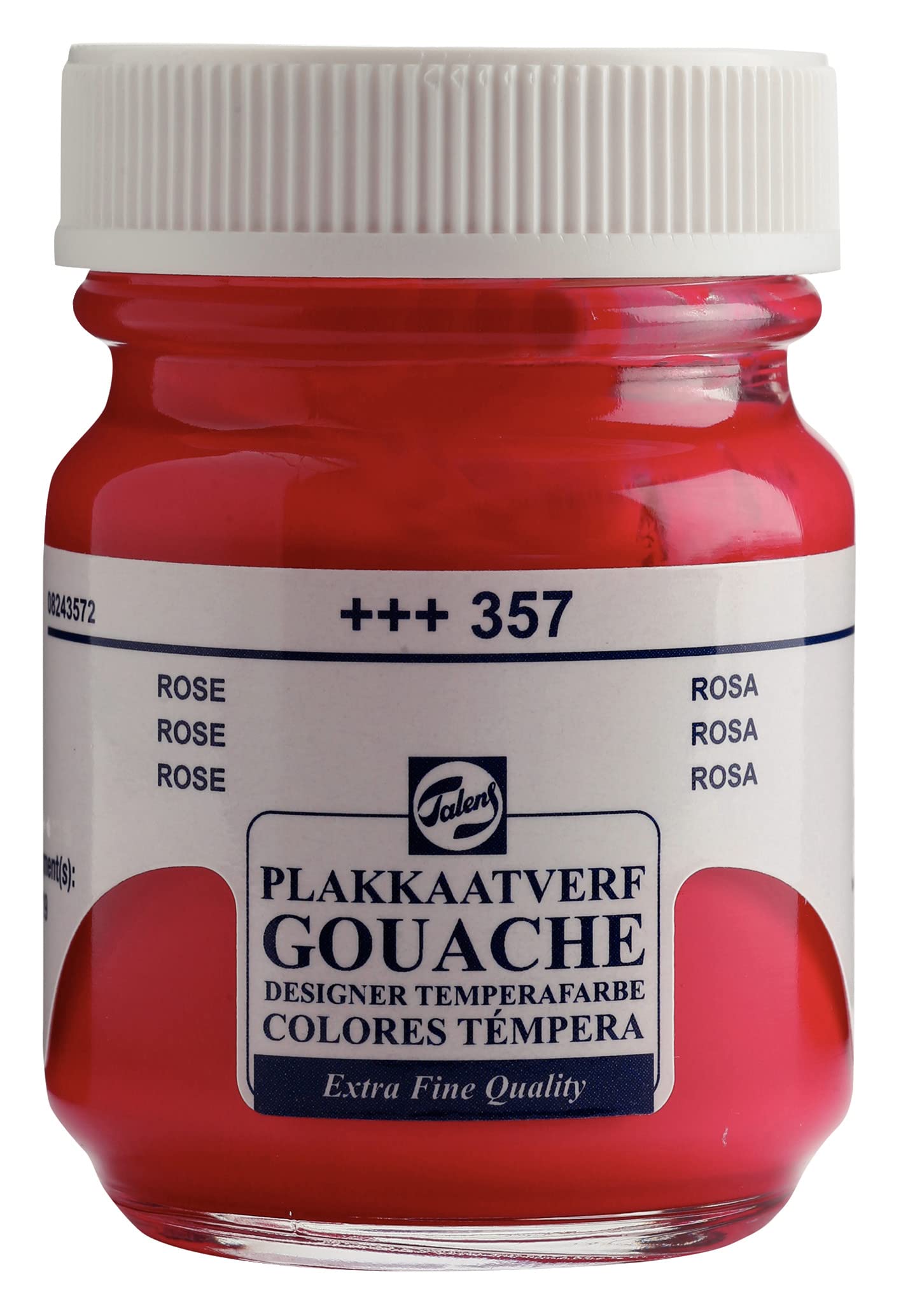 Talens Gouache Extra Fine Quality Paint - 50 ml Bottle - Rose 357 - Highly Pigmented Matt Finish - Ideal for Artists & Designers