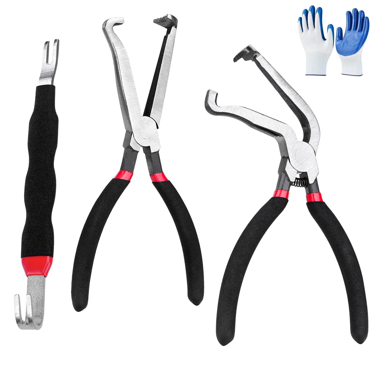 Electrical Connector Disconnect Pliers for Cars,3Pcs Electrical Connector Separator,Automotive Electrical Plug Connector Disconnect Tools for Push Tab Style Plugs