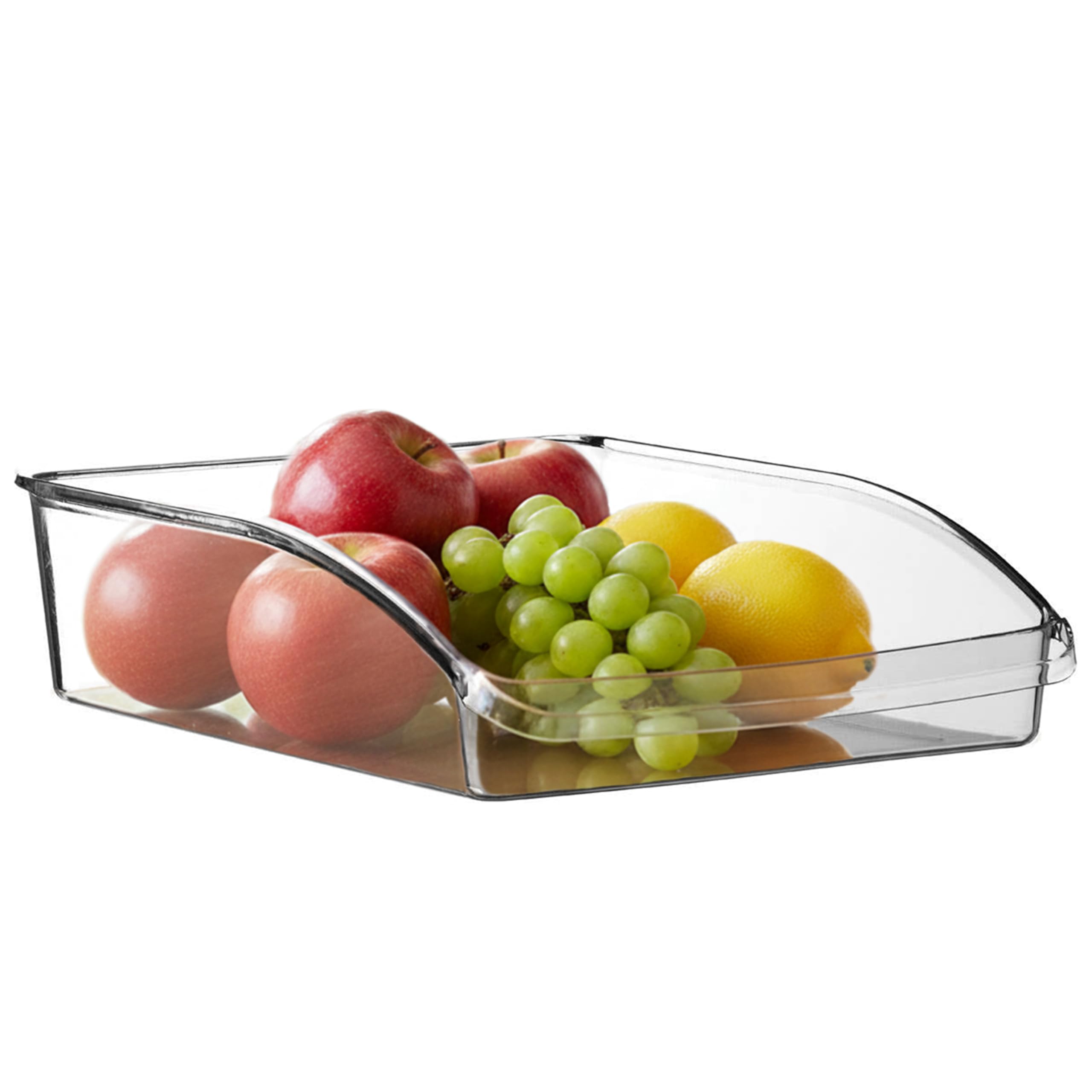 Premier Clear Housewares Ps Plastic Large Fridge Organiser|Stackable Containers For Freezer, & Pantry|Large Plastic Bins For Easy Access & Visibility|Versatile Storage Bins