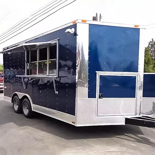 Mobile Food Truck Fully Equipped - Food Truck Trailer with Concession Setup, Ideal for Street Vendor & Business Use