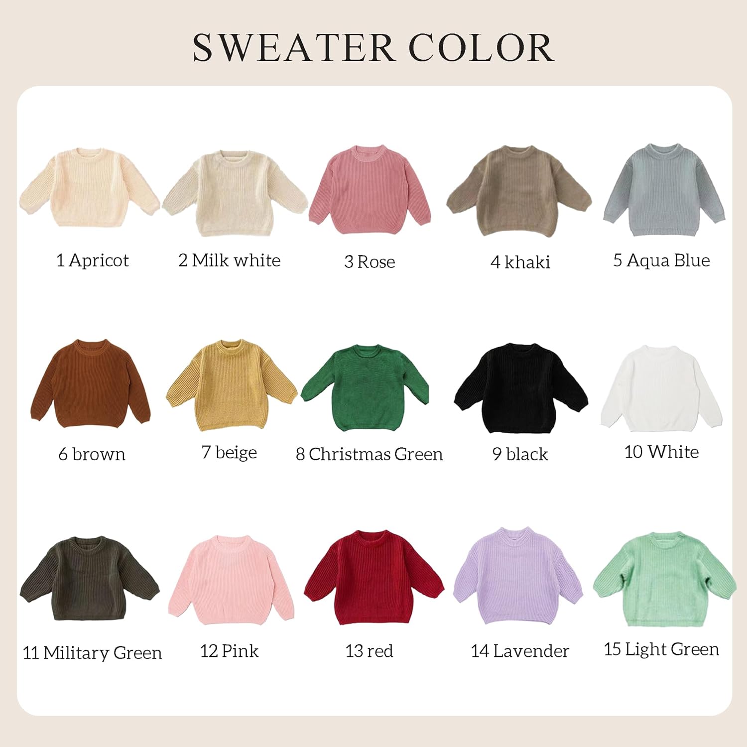 Personalized Baby Name Knit Sweater, BJZLWJ Custom Baby Sweater with Hand-Embroidered Name and Monogram, Customized Sweater for Baby Boys Girls, Newborn Baby Girl Gifts, Birthday Gifts Off-White - Image 5