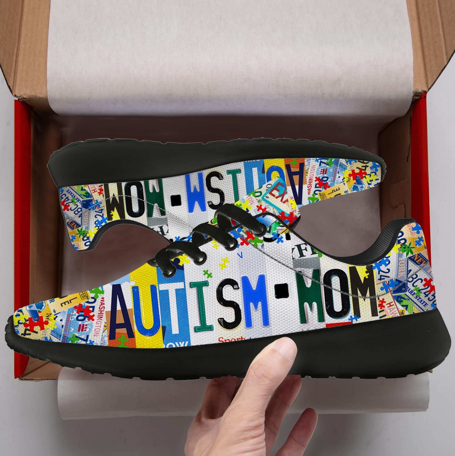 Generic Autism Awareness Shoes for Women Men Fashion Sneakers Running Shoes Gifts for Girls Boys