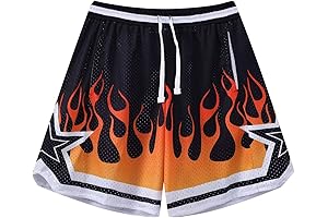 Men's Flame Shorts: Fiery Performance On and Off the Court