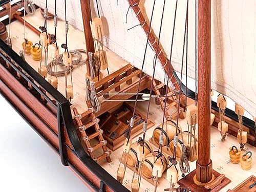 Miniatura 3 de – Kit de Modelo de Barco de Madera – Carabela Española de El Descubrimiento de América, La Niña – Modelo 22410, Escala 1:65 – Modelos para montar –