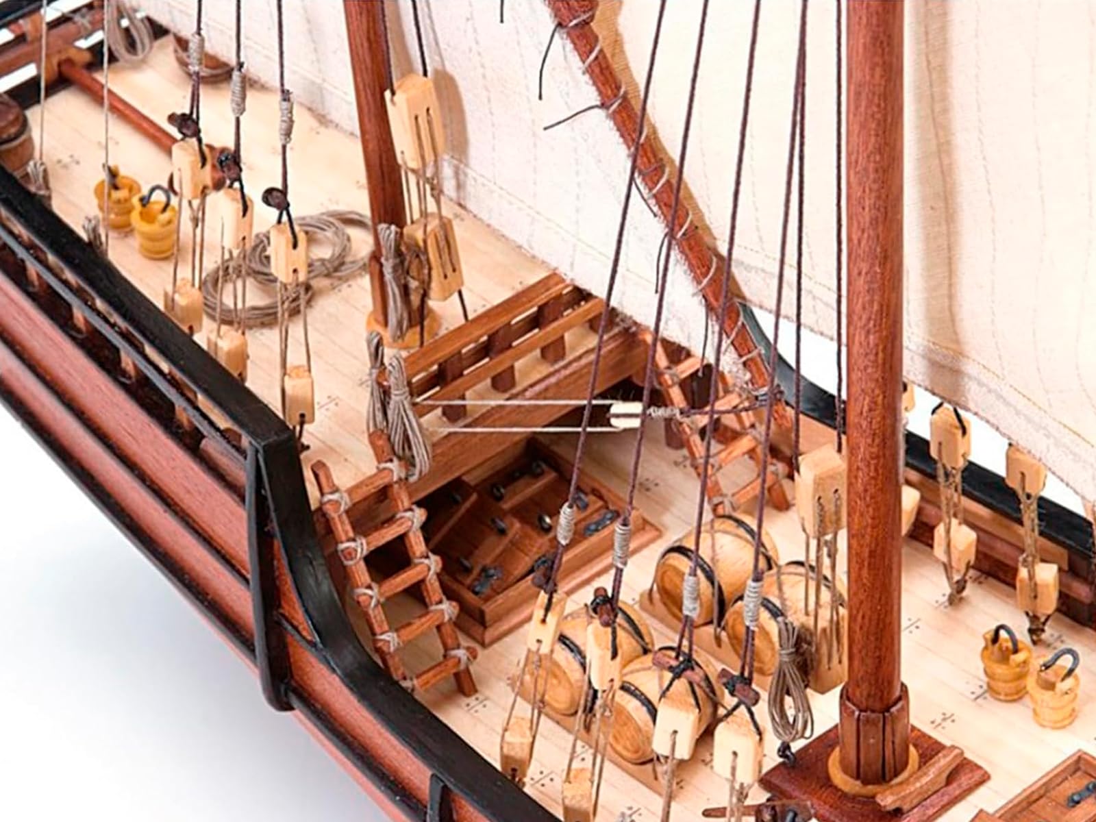 Artesanía Latina – Holzmodellschiff - Spanische Karavelle, La Niña, Entdeckung Amerikas – Modell 22410, Maßstab 1:65 – Modelle zu Bauen – Mittleres Niveau