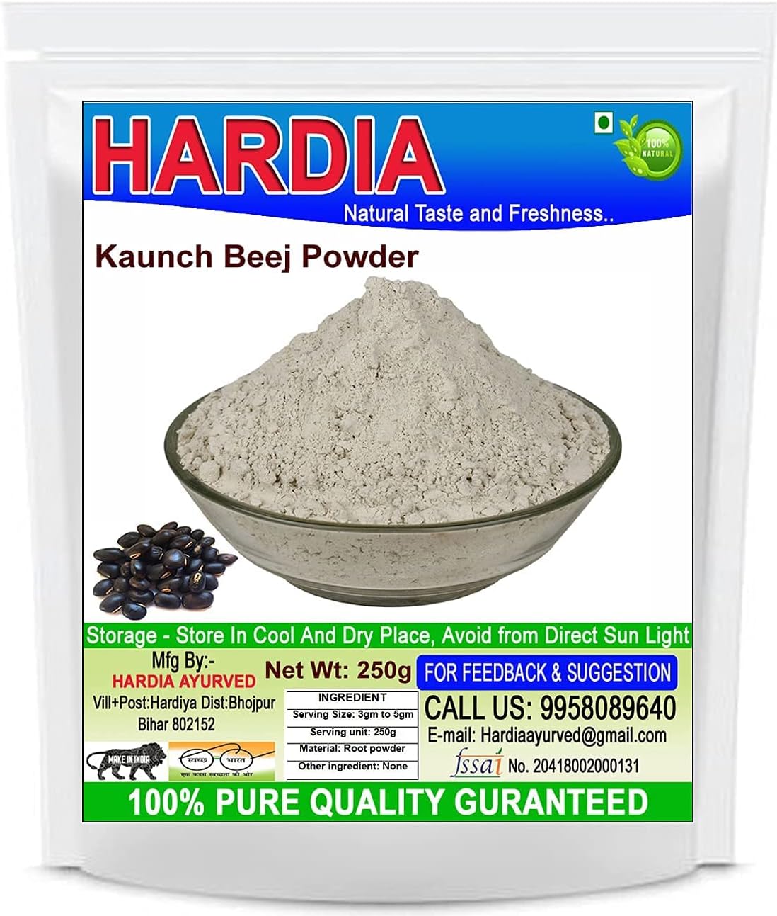 QURA Hardia Kaunch beej Powder 50gm Amazon.ca Health & Personal Care