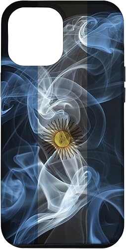 Vista 67 de iPhone 11 Smoky Argentina Flag - Funda de orgullo argentino estilo humo