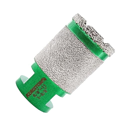 Miniatura 1 de Broca de núcleo de diamante  Broca de diamante para fresado de dedo de diámetro 1-38 "X58-11 Rosca para agrandar dar forma a bisel redondo Agujeros