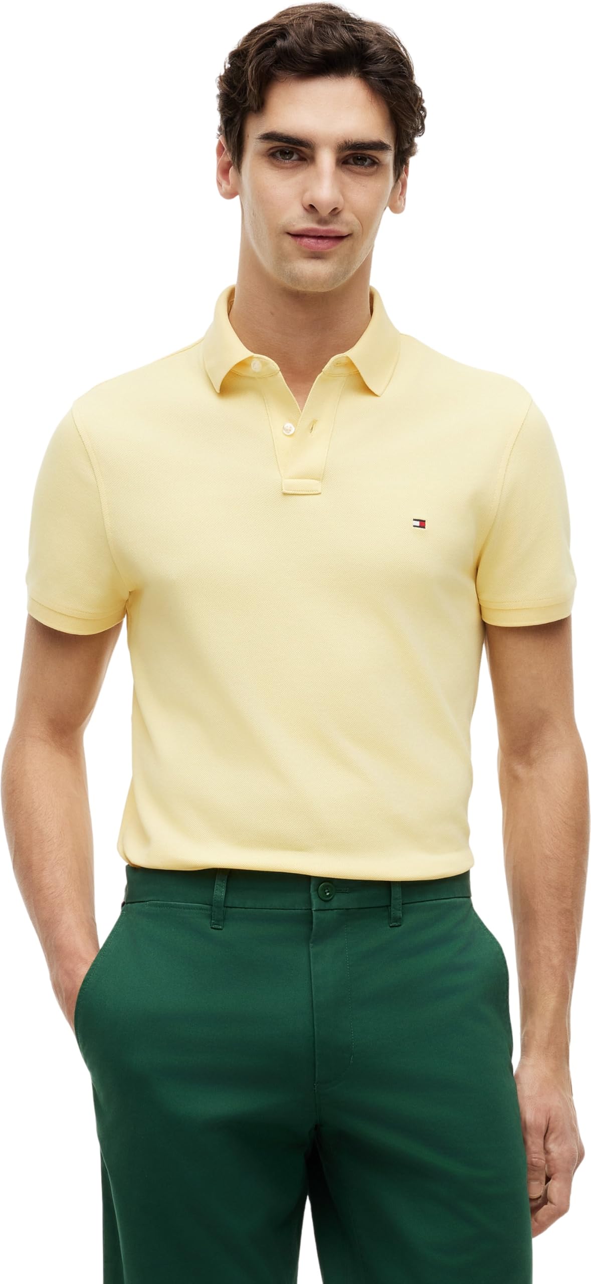 Tommy Hilfiger Men's Core 1985 Polo Shirt - Citronella - L