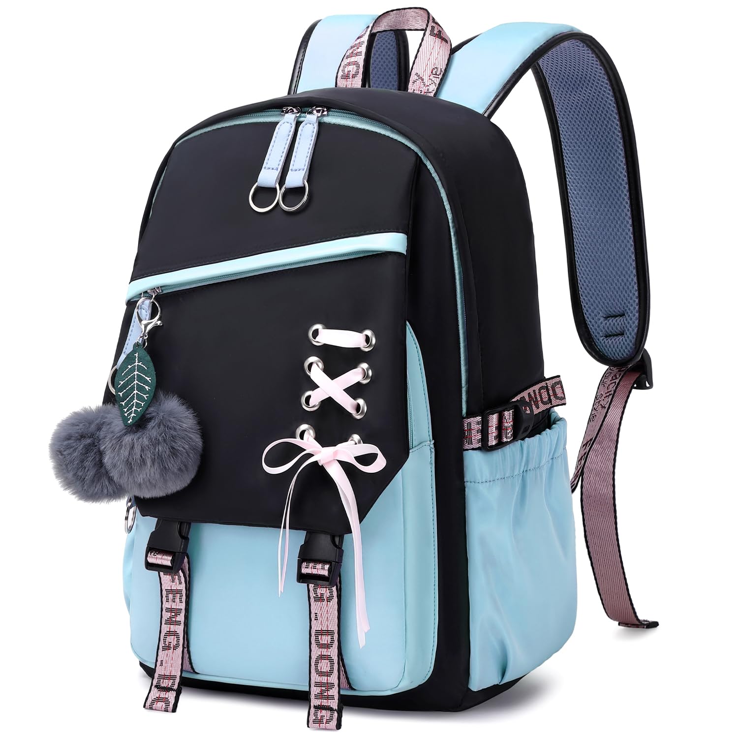 FENGDONG Teenage Girls Bookbag school Backpack Children Casual Daypack