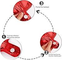 Vista 7 de 2 Numbers Balloon 40 Inch Red Two Balloon Number Birthday Decor, 2nd 12 21st Party Celebration Decorations Graduations Wedding Baby Shower