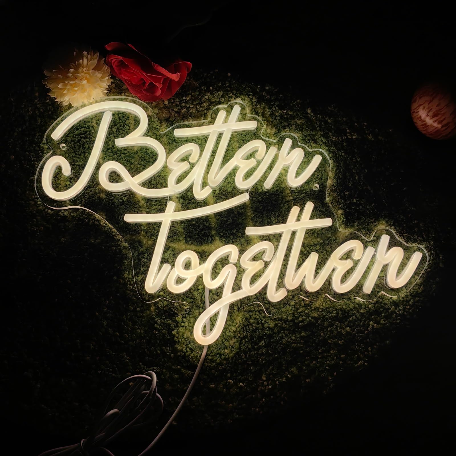 Better Together Neonlicht für Wand Deko, Neon Schild für Hochzeiten, Verlobungen, Partys, Zuhause, Schlafzimmer, Bar, Geburtstage