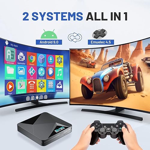 Miniatura 3 de Kinhank Super Console X2 Pro Retro Game Console with 60000+Games,Video Game Console EmuELEC 4.5&Android 9.0 in 1,Compatible with 65+ Emulators,2