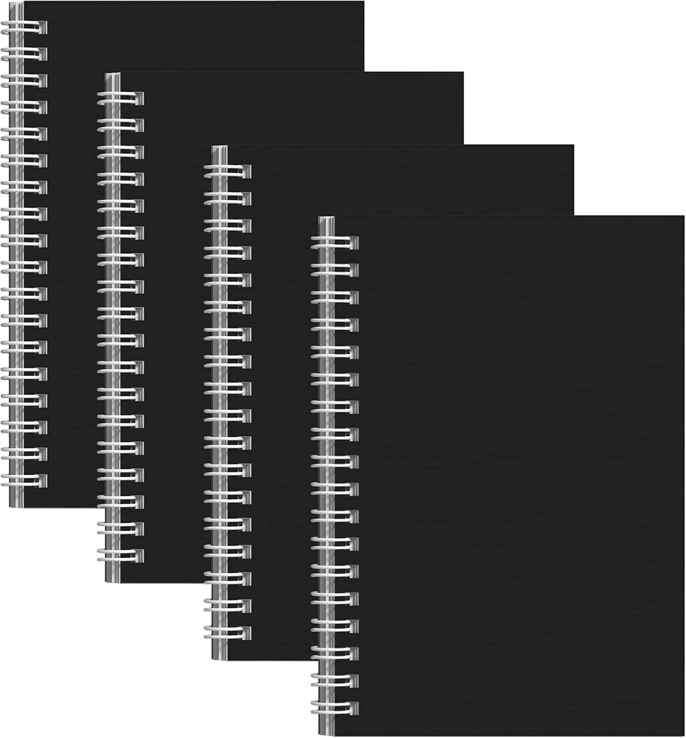 4 Pack Spiral Notebook for Work 4" x 6" Softcover