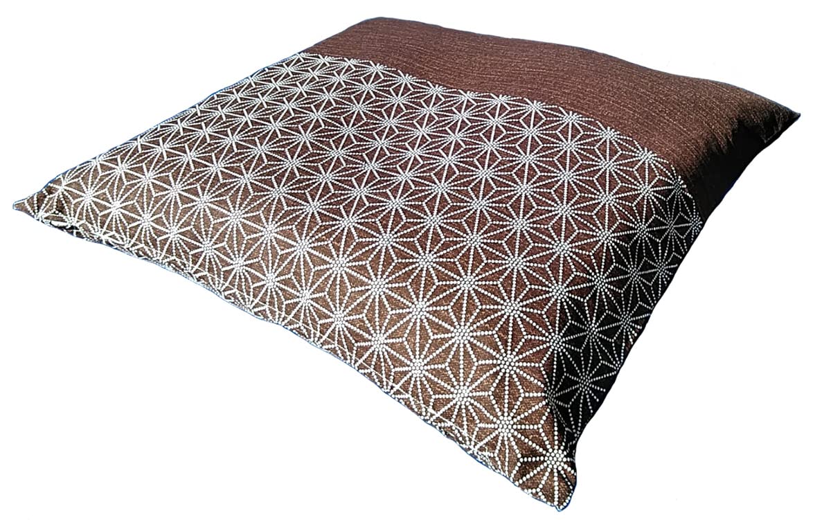 ✨美品✨座布団 4枚セット(55×59)　座布団カバー(ブラウン) 4枚付き Amazon.co.jp: JOYDREAM 座布団カバー 55 59 4枚セット しじら麻