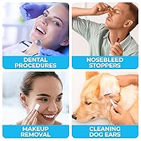 Vista 7 de 200 rollos de algodón dental (50 × 4) – Tapón de sangrado nasal – Tapones de sangrado nasal para niños o adultos – Rollos de gasa y almohadillas