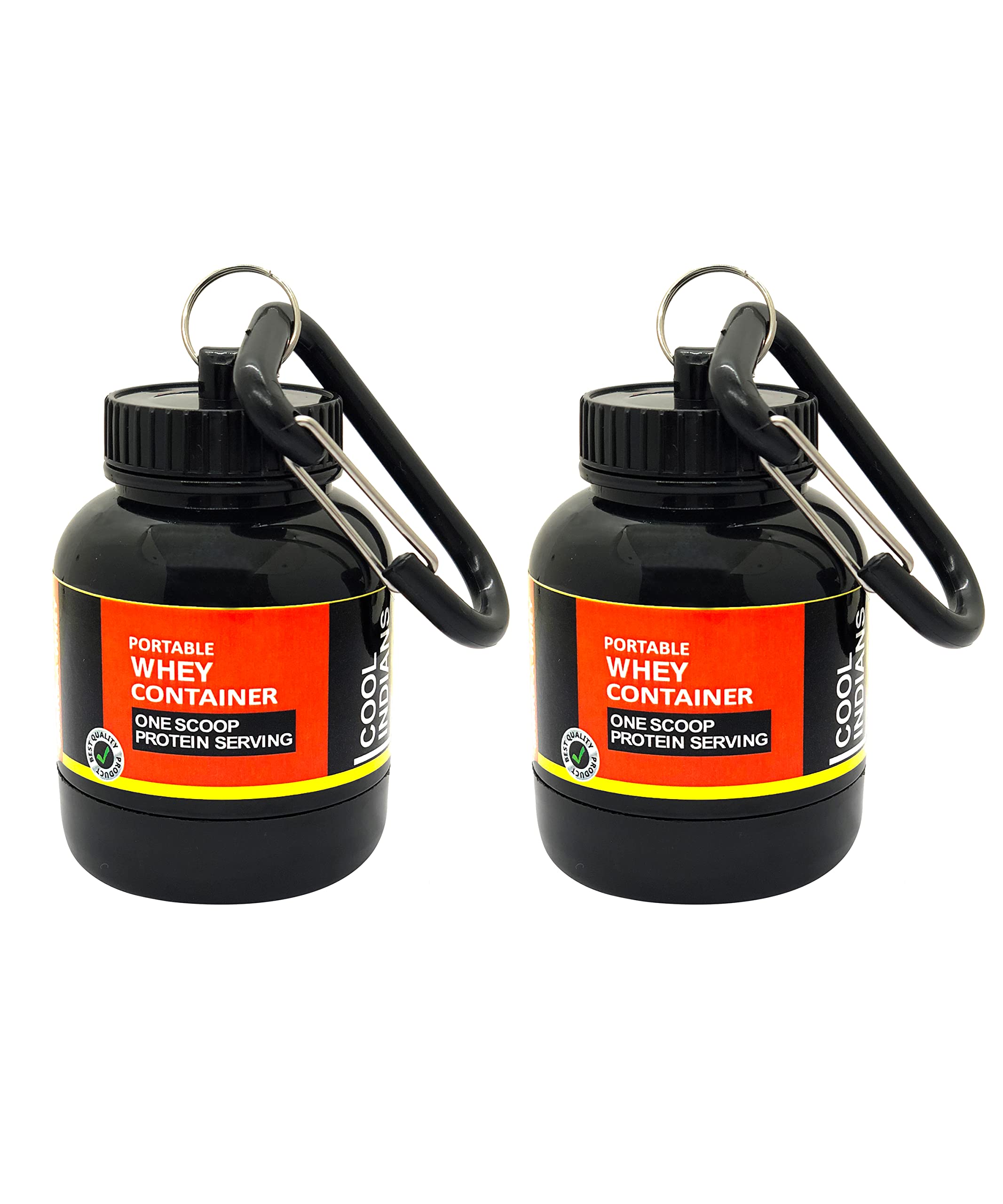 Cool Indians Combo Pack of 2 Whey Loader Protein Carry Bottle | Portable Protein Funnel | Whey or Supplement Powder Carrying Funnel and Container with Key-Chain-Funnel - 30 ml (Yellow) (B0BHTDLHJV) Amazon Price History, Amazon Price Tracker