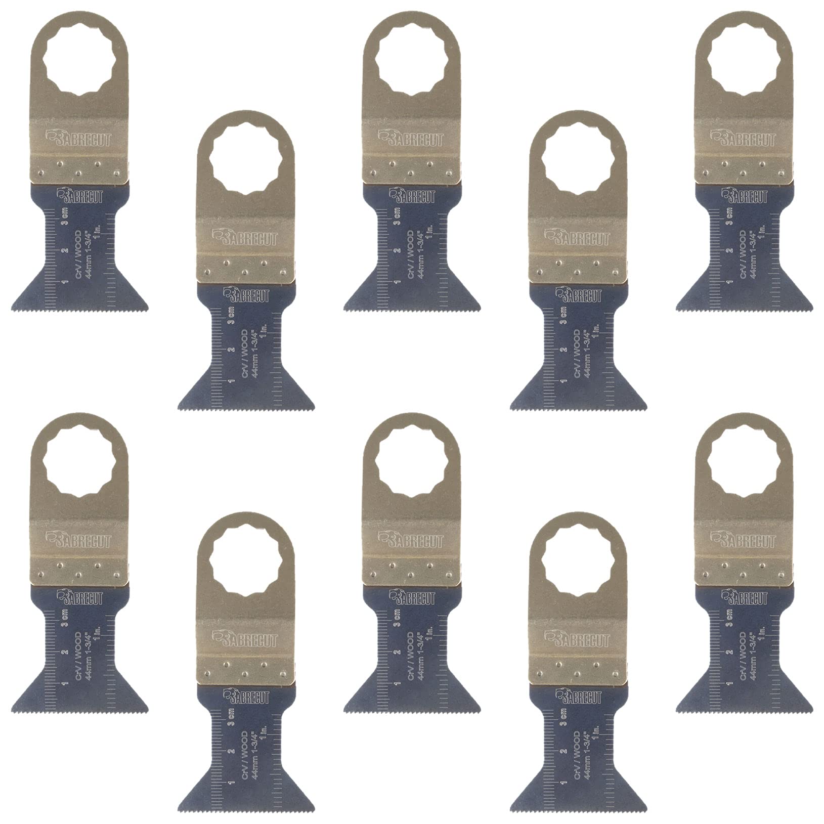 SabreCut 10pcs SC44F_10 44mm Fine Tooth Oscillating Multitool Blades