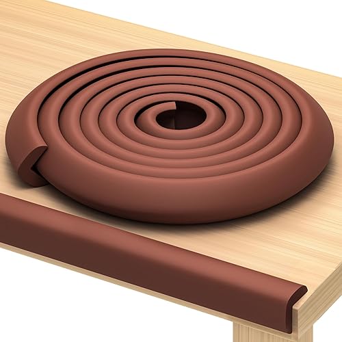 Protectores de bordes para muebles, cojín protector de espuma de 16 pies, juego a prueba de bebés y niños, no tóxico y seguro para mesa, chimenea,